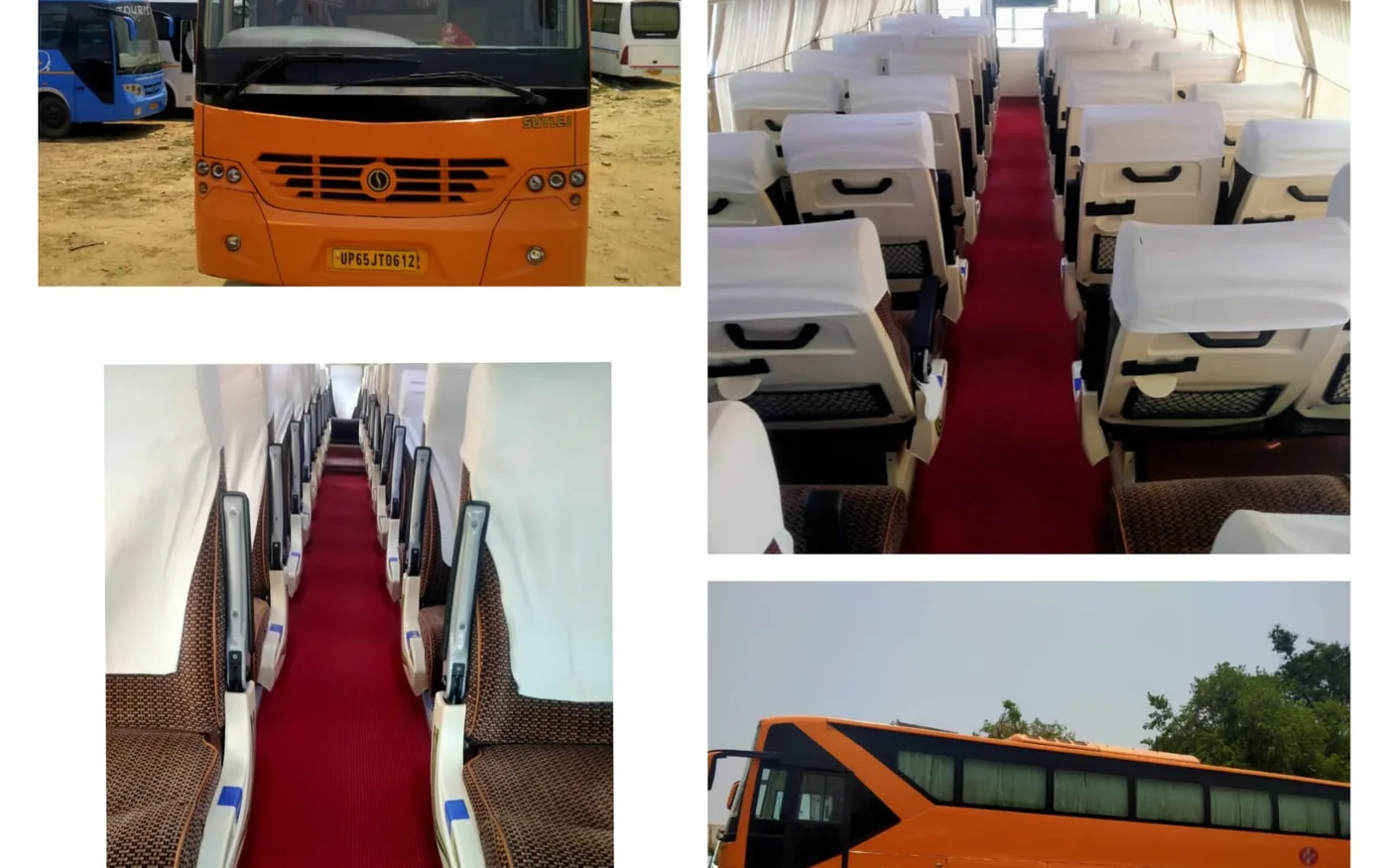 Luxury Bus (40 Seater) for rent in Varanasi — exterior view